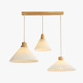Umbrella Shape Wood Pendant Light Ambient Glow