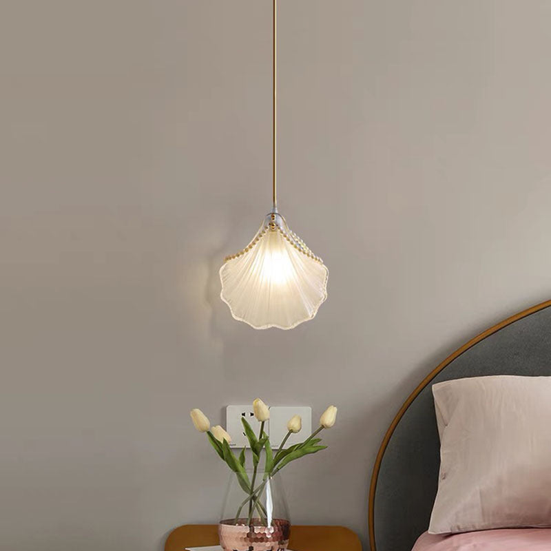 Art Deco Pearl Shell Pendant Light Adds Elegance