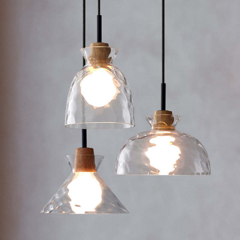 Geometric Glass Pendant Light Elevates Dining Ambience