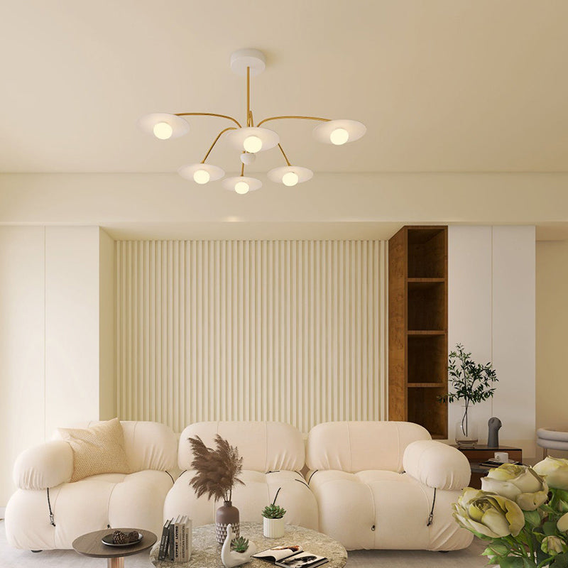 Elegant Blown Metal Pendant Lamp For Warm Ambience
