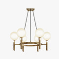Gold White Glass Metal Pendant Light With Timeless Appeal