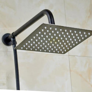 Rain Shower Heads - Rainfall Style Shower Head With Shower Arm And Shower Hose