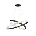 Modern Ring Pendant Light In Metal And Acrylic, Ambient LED