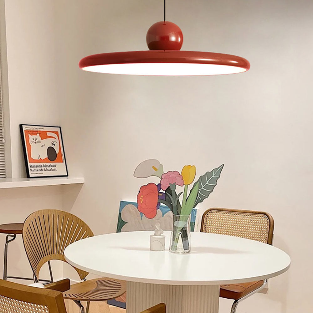 Suspension Soucoupe Volante Métal Acrylique Éclairage LED Moderne