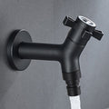Basin Faucet - Stainless Steel Black Faucets Lengthen Outdoor Garden Faucet